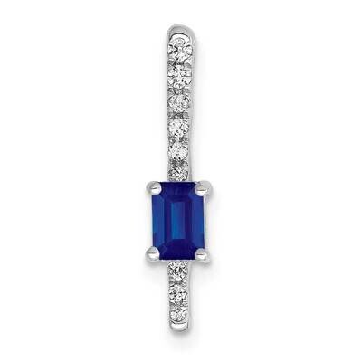 .24 Sapphire Fancy Chain Slide 14k White Gold Diamond PM3874-SA-008-WA, MPN: PM3874-SA-008-WA, 8839…
