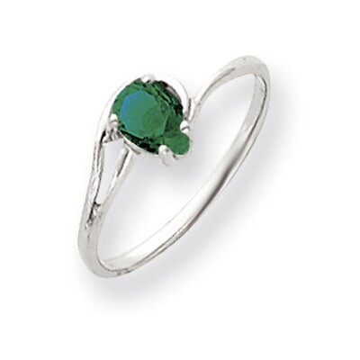 Mount Saint Helens Ring 14k white Gold 6x4mm Pear Y4627MS, MPN: Y4627MS, 883957470542