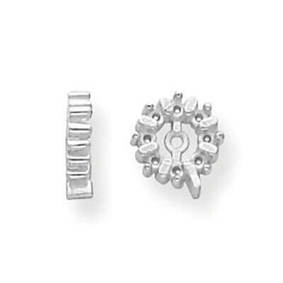 Diamond Earring Jacket Component 14k White Gold WG929, MPN: WG929,