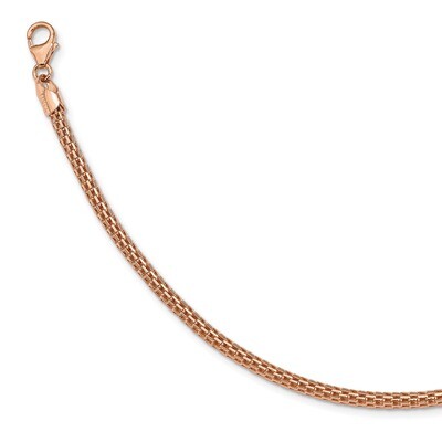 Leslie&#39;s Rose Gold Plated Fancy Bracelet 7 Inch Sterling Silver HB-QLF915-7, MPN: QLF915-7, 1911018…