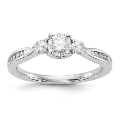 3-Stone Lab Grown Diamond Si1/Si2, G H I, Engagement Ring 14k White Gold RM2976E-038-7CWLG, MPN: RM…