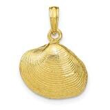 Medium Clam Shell Pendant 10k Gold 10K2917, MPN: 10K2917,