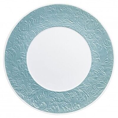 Raynaud Italian Renaissance Flat Plate With Engraved Rim Sky Blue 0813-46-113027, MPN: 0813-46-1130…