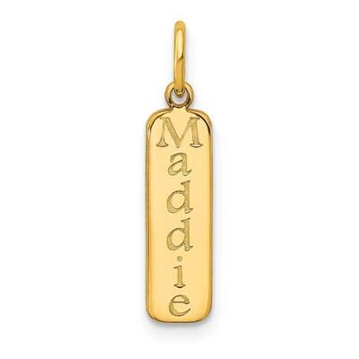 10k Vertical Block Name Plate 10k Gold 10XNA1115Y, MPN: 10XNA1115Y, 191101990649