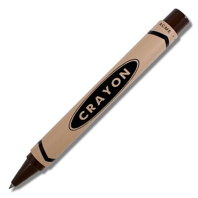 Acme Crayon ? Chocolate Brown Retractable Roller Ball Pen, MPN: PACME3CBRR