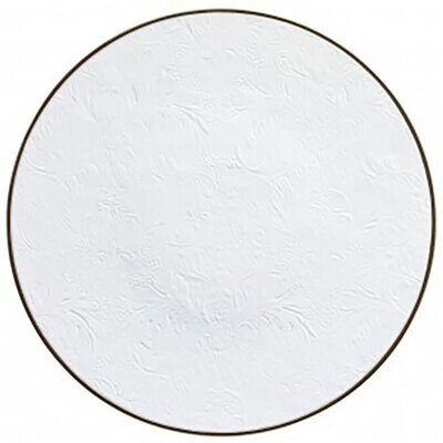 Raynaud Italian Renaissance Coupe Plate Flat Full Engraved Platinum Filet 0811-47-113032, MPN: 0811…