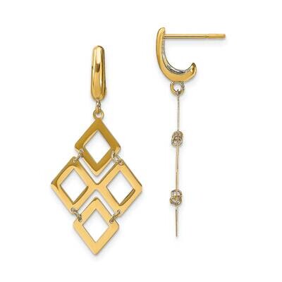 Leslie&#39;s Post Dangle Earrings 14k Gold Polished HB-LE2051, MPN: LE2051, 191101737473