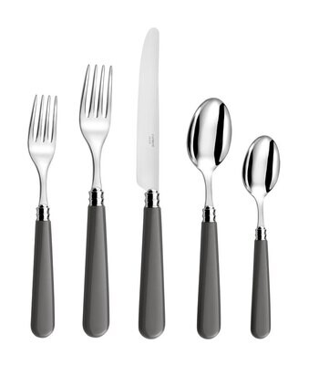 Capdeco Altea Grey 5 Piece Place Setting ALT80-5SET, MPN: ALT80-5SET,