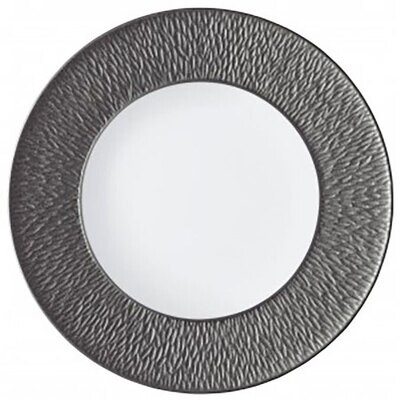 Raynaud Mineral Irise Dinner Plate With Engraved Rim Dark Grey 0339-23-113027, MPN: 0339-23-113027,…