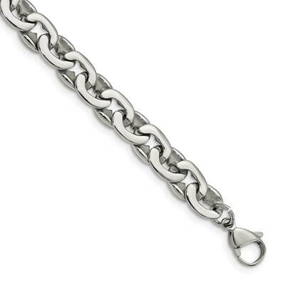 Ovals 8.25 Inch Bracelet Stainless Steel Polished SRB1091-8.25 by Chisel, MPN: SRB1091-8.25, 883957…