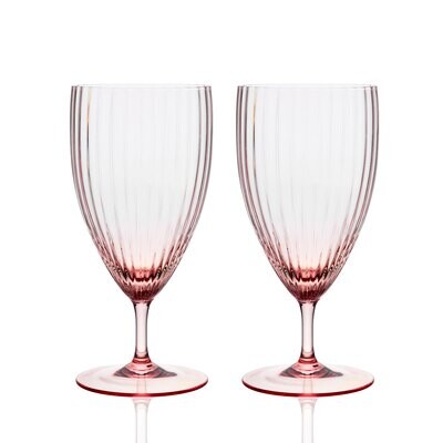 Caskata Quinn Optic Everyday Glasses Set of 2 Rose GL-OEVDY-300, MPN: GL-OEVDY-300, 817325013185