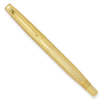 Charles Hubert Gold-tone Chevron Fountain Pen GM9199, MPN: GM9199, 811233014531