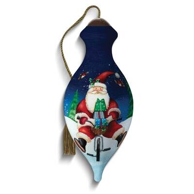Neqwa Art Santa Riding Bike Ornament GM25355, MPN: GM25355, 842181118347
