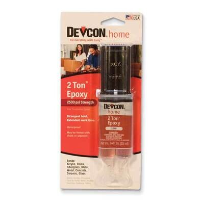 Devcon Home 2 Ton Epoxy Adhesive 1oz Syringe JT5219, MPN: JT5219, 654207164340