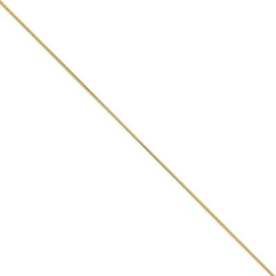 1.6mm Round Snake Chain 14k Gold SNA160-18, MPN: SNA160-18, 886774431963