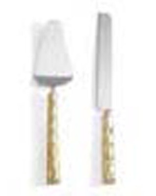 Michael Wainwright Truro Gold Cake Knife &amp; Server Set, MPN: 46TR28, 878686006841
