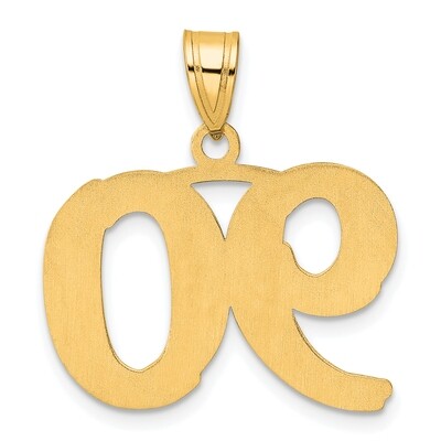 Number 90 Pendant 14k Gold Polished Etched AEN90, MPN: AEN90, 196904080436