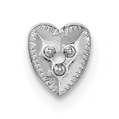 Top Heart Shaped Die Struck 1.3ct. Setting 14k White Gold WG307, MPN: WG307,