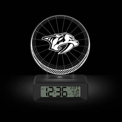 Game Time Nashville Predators LED 3D Illusion Alarm Clock GM25318-NAS, MPN: GM25318-NAS, 81006814140