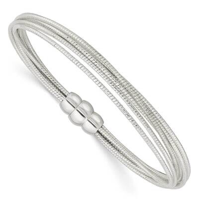 Diamond-Cut Multiple Strand Bracelet Sterling Silver QG5829-7.25, MPN: QG5829-7.25, 196904164983