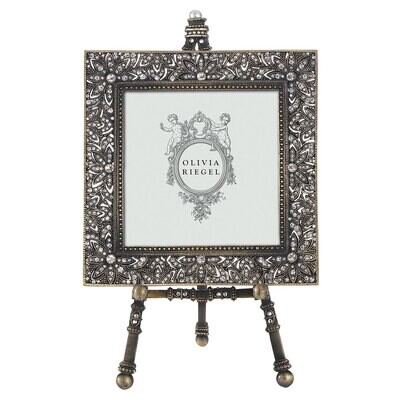 Olivia Riegel Bronze Windsor 4 x 4 Inch Picture Frame on Easel RT4740, MPN: RT4740,