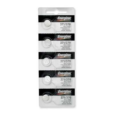 Energizer Watch Batteries Package of 5 WB371, MPN: WB371, 39800091390