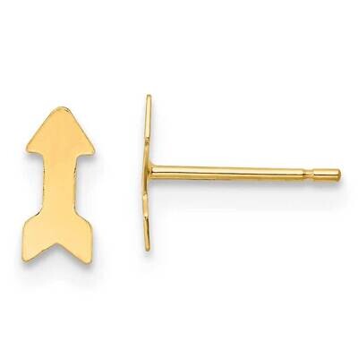 Arrow Post Earrings 14k Gold Polished YE2039, MPN: YE2039, 191101798719