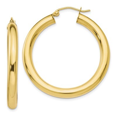 Leslie&#39;s Lightweight Hoop Earrings 10k Gold Polished HB-10LE380, MPN: 10LE380, 191101736858
