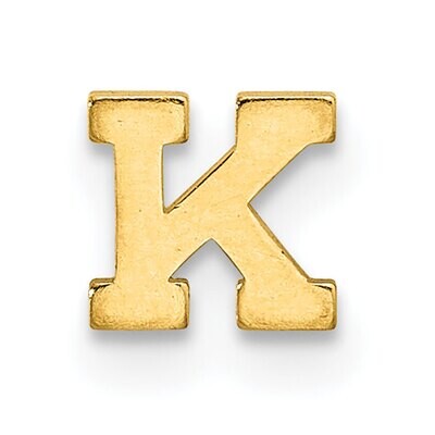 Die Struck Letter K 14k Yellow Gold YG2220K, MPN: YG2220K,