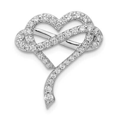 1/2Ct. Diamond Infinity &amp; Heart Chain Slide 14k White Gold PM3924-050-WA, MPN: PM3924-050-WA, 19690…