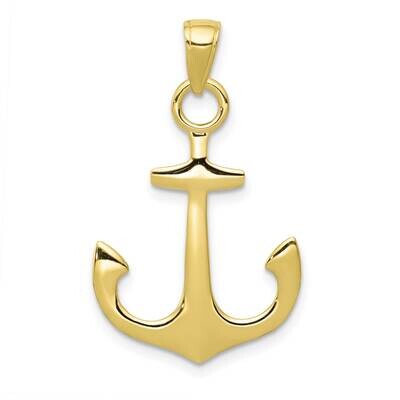 3-D Anchor Pendant 10k Gold 10C3345, MPN: 10C3345, 63721818828