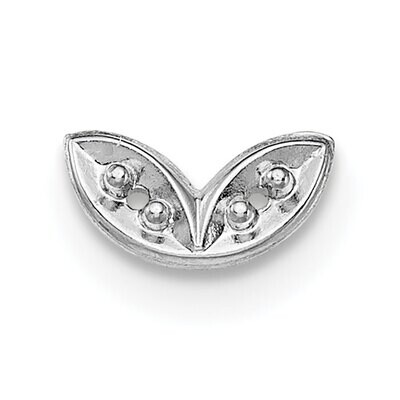 Top Fancy Shaped Die Struck .02ct. Setting 14k White Gold WG309, MPN: WG309,