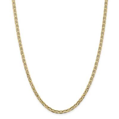 3.75mm Concave Anchor Chain 10 Inch 14k Gold CCA100-10, MPN: CCA100-10, 883957169910