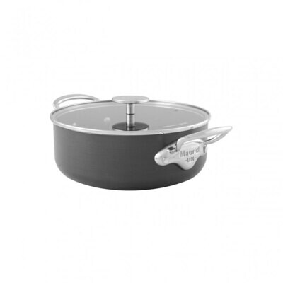 Mauviel M&#39;Stone 3 Rondeau with Glass Lid 24cm 863075