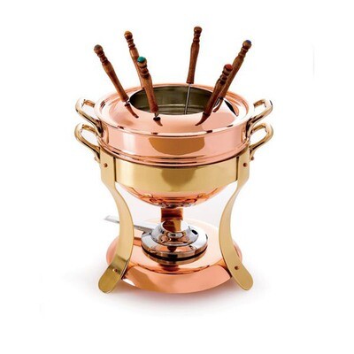 Mauviel M&#39;Tradition Fondue Pot 3.4 Qt.