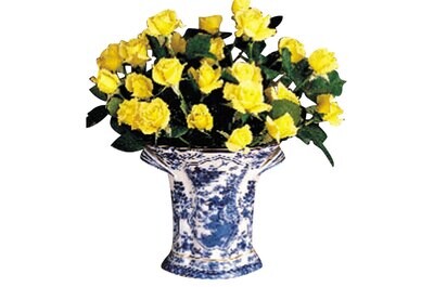 Mottahedeh Blue Canton Bough Vase HC96, MPN: HC96,