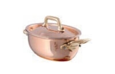 Mauviel M&#39;Minis Oval Cocotte with Lid 12cm 652113