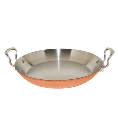 Mauviel M150S Paella Pan 35cm 13.7 Inch 4 Qt.