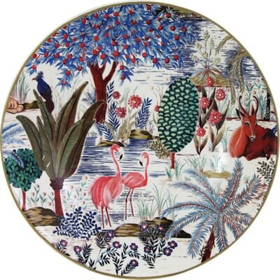 Gien Le Jardin Du Palais Soup Plate 1853ACRE02, MPN: 1853ACRE02, 3660838014210