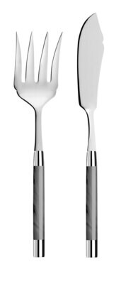 Capdeco Conty Grey Fish Serving Set CON38-SP, MPN: CON38-SP, 3700922726138