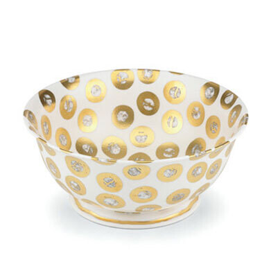 Michael Wainwright Tempio Luna Gold Round Serving Bowl, MPN: 844844, 878686013122
