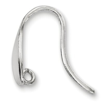 Fancy Casted French Wire with Ring Earring Component Sterling Silver SS4934, MPN: SS4934,