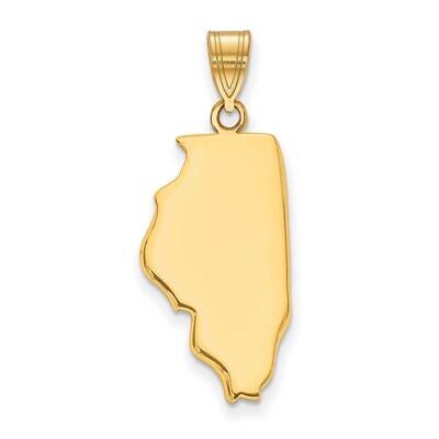 Il State Pendant Bail Only 14k Gold XNA707Y-IL, MPN: XNA707Y-IL, 886774753966