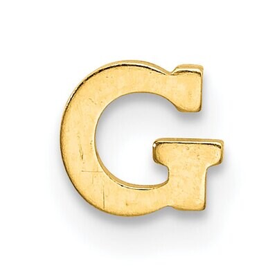 Die Struck Letter G 14k Yellow Gold YG2220G, MPN: YG2220G,