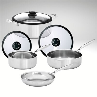 Frieling Black Cube Stainless 7 Piece Set BCSSSET7