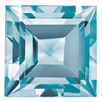 Blue Zircon 3Mm Square Step Cut Aa Quality Gemstone BZ-0300-SQS-AA, MPN: BZ-0300-SQS-AA,