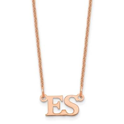 Initial Necklace 14k Rose Gold Small XNA654R, MPN: XNA654R,