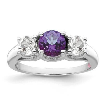 Survivor Collection Clear Purple Swarovski Topaz Pamela Ring 10k White Gold 10SV207WPU, MPN: SV207S…