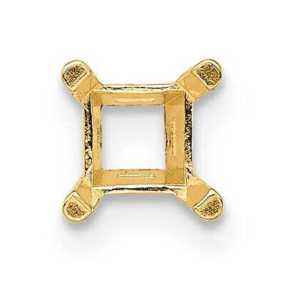 Princess 4-Prong 3.0mm Setting 14k Yellow Gold YG169, MPN: YG169,