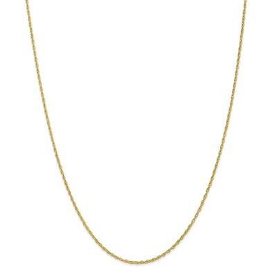 18 Inch 1.3mm Heavy-Baby Rope Chain 10k Gold 10PE6-18, MPN: 10PE6-18, 191101599545